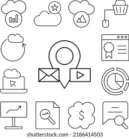 Pin mail and player icon in a collection with other items
