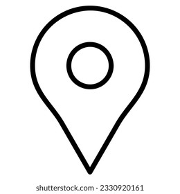 Pin or map address line icon transparant HD