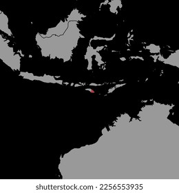 Pin map with East Timor flag on world map. Vector illustration.