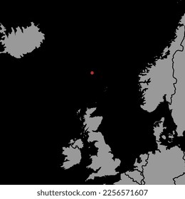 Pin map with Faroe Islands flag on world map. Vector illustration.