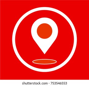 pin map for gps icon, ui design icon vector