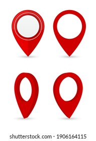 Pin Map Gps Location Marker 3d Icon Set