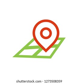 Pin map graphic icon design template illustration