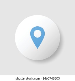 Pin map icon 3d. Location modern icon. sign marker