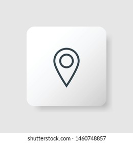 Pin map icon 3d. Location modern icon. sign marker