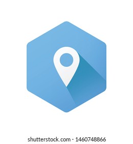 Pin map icon 3d. Location modern icon. sign marker