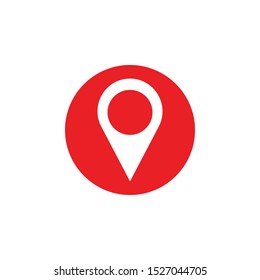 Pin map icon design template vector isolated
