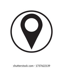 Pin map icon illustration symbol