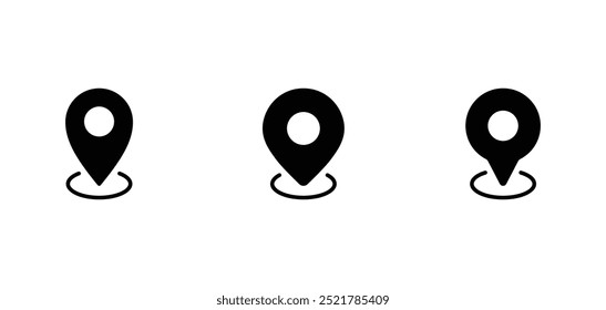 pin map icon. pin location icon vector