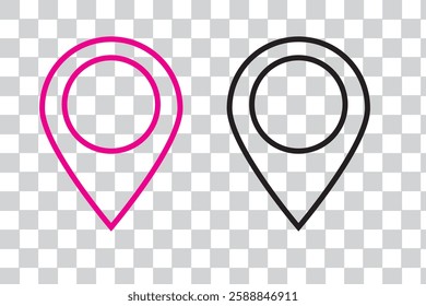 pin map icon. pin location icon vector