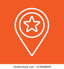 pin map icon, stock vector illustration, EPS10. 