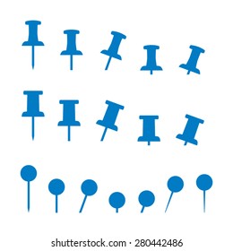 pin map icon symbol sign collection flat simple