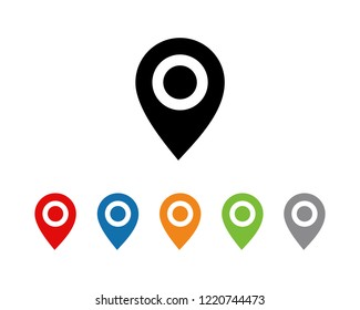 Pin Map icon symbol vector