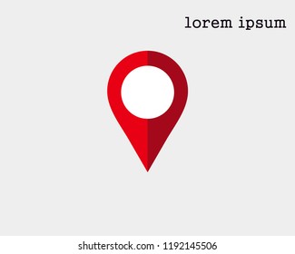Pin map icon vector