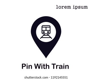 Pin map icon vector