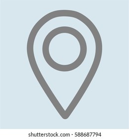 pin map icon vector