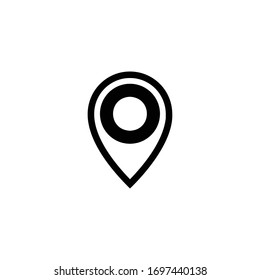 Pin map icon vector design template, location symbol