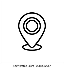 Icono de mapa de anclaje gráfico