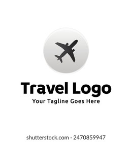 Pin map illustration for travel icon logo design