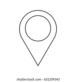 pin map location gps image outline