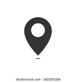 Pin Map location icon glyph isolated vector design