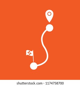 Pin map, location icon, stock vector illustration, EPS10.