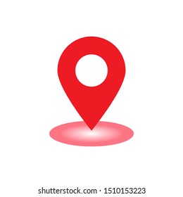 Pin Map Locator Icon Vector Logo Template. Map Pointer Location Trendy Design. Illustration Design. Vector EPS 10.