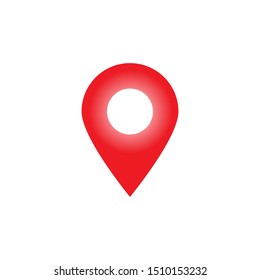 Pin Map Locator Icon Vector Logo Template. Map Pointer Location Trendy Design. Illustration Design. Vector EPS 10.