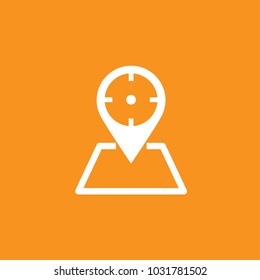 Pin map, marker icon, stock vector, eps10.