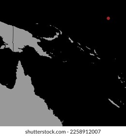 Pin map with Nauru flag on world map. Vector illustration.