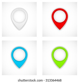 pin map paper marker  icon pointer