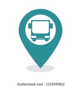 Pin map place location icon.