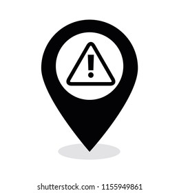 Pin map place location icon.