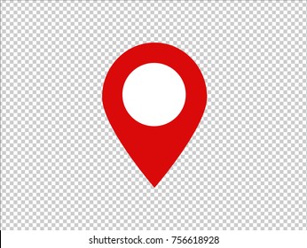 Pin map place location icon, Vector illustration with modern flat design on background for your unique location pin marker, pointer, destination label element design.