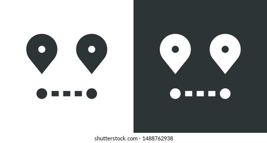 Pin Map Symbol Icon Vector