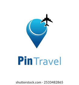 Pin Map Traveling Logo Design