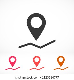 Pin map Vector icon