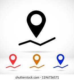 Pin map Vector icon