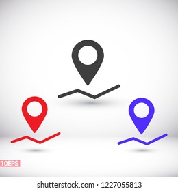 Pin map Vector icon