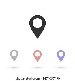Pin map Vector icon . Lorem Ipsum Illustration design
