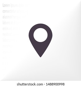 Pin map Vector icon . Lorem Ipsum Illustration design