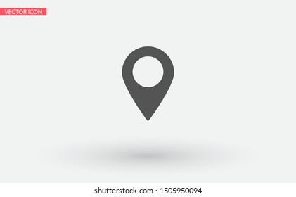 Pin map Vector icon . Lorem Ipsum Illustration design