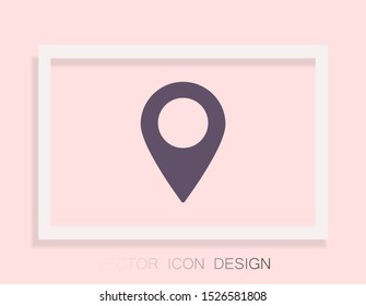 Pin map Vector icon . Lorem Ipsum Illustration design