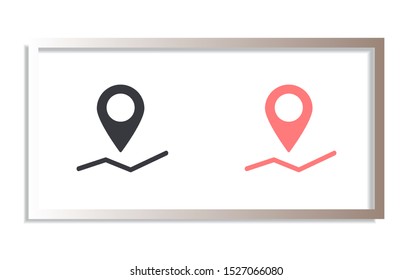 Pin map Vector icon . Lorem Ipsum Illustration design