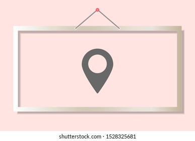 Pin map Vector icon . Lorem Ipsum Illustration design