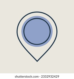 Pin map vector icon. Map pointer. Map markers. E-commerce sign. Graph symbol for your web site design, logo, app, UI. Vector illustration, EPS10.