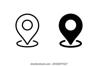 Pin maps icon, location sign vector for web site Computer and mobile app