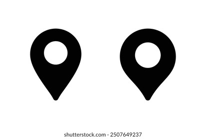 pin maps icon. Pin symbol, Location icon vector