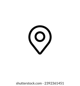 Pin Maps icon vector illustration. outline icon for web, ui, and mobile apps