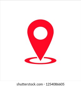 Pin maps location icon vector